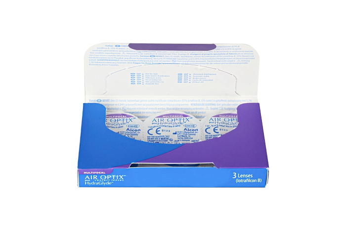 Контактные линзы - AIR OPTIX plus HydraGlyde Multifocal (3 линзы) - 1