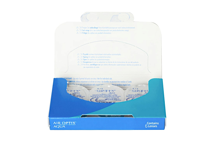Контактные линзы - AIR OPTIX Aqua (6 линз) - 1