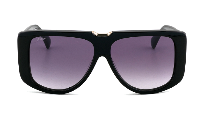 Солнцезащитные очки -  Max Mara MM 0075 01B 57 (+) - 0