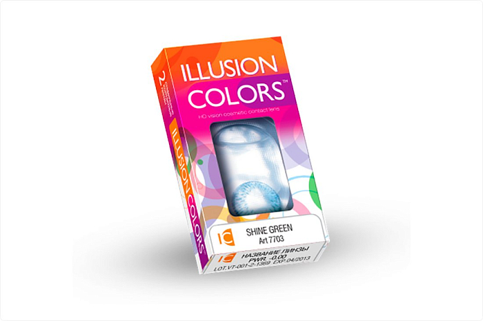 Контактные линзы - ILLUSION COLORS (2 линзы) - 0