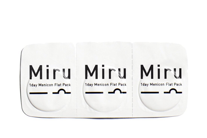 Контактные линзы - MIRU 1 day Menicon Flat Pack (30 линз) - 2