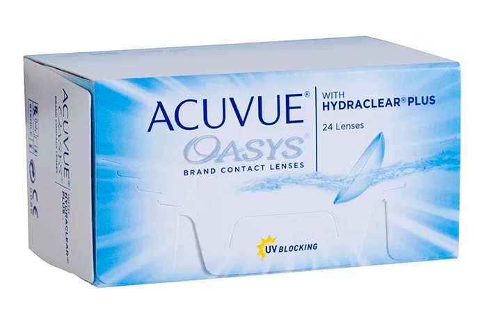 Контактные линзы - Acuvue Oasys with Hydraclear plus (24 линзы) - 1