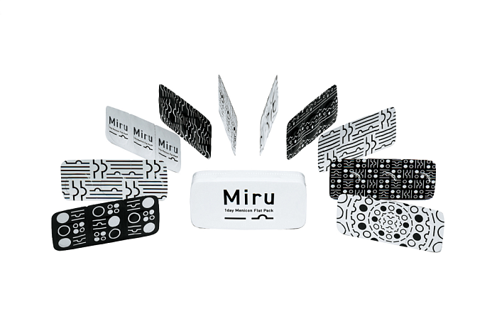 Контактные линзы - MIRU 1 day Menicon Flat Pack (30 линз) - 1