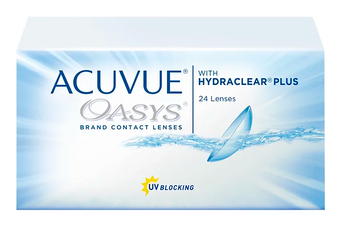 Контактные линзы - Acuvue Oasys with Hydraclear plus (24 линзы) - 0