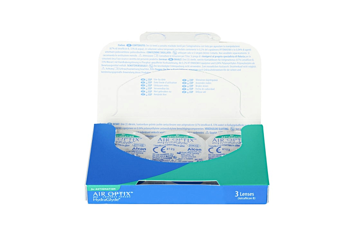 Контактные линзы - AIR OPTIX plus HydraGlyde for Astigmatism (3 линзы) - 3
