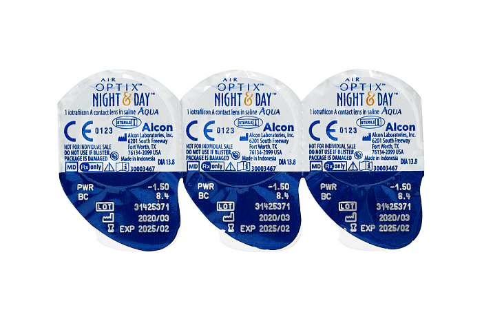 Контактные линзы - AIR OPTIX Night & Day (3 линзы) - 2